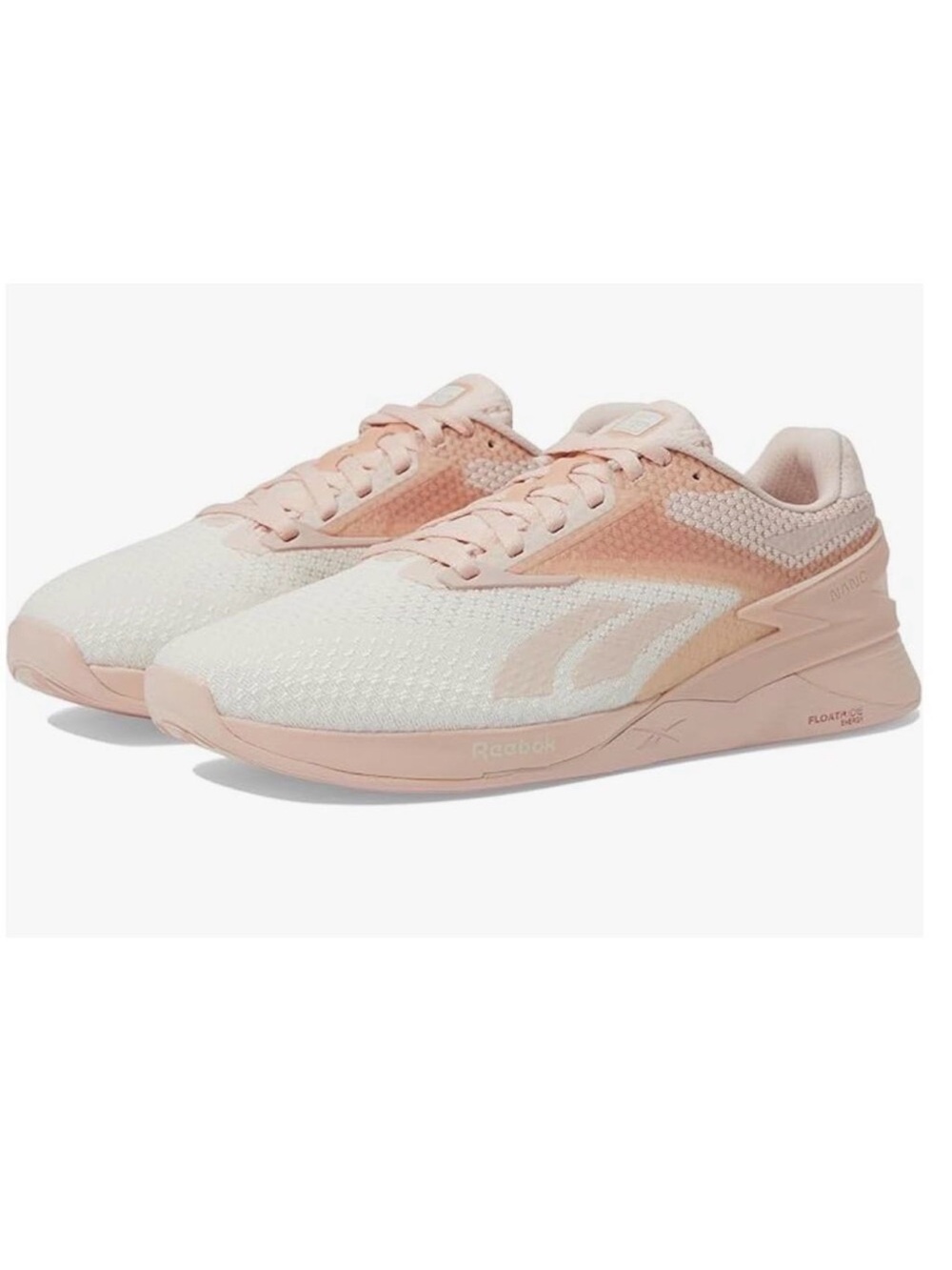 Reebok Women's Nano X3 Sneaker Pink/Chalk shoes size 7.5